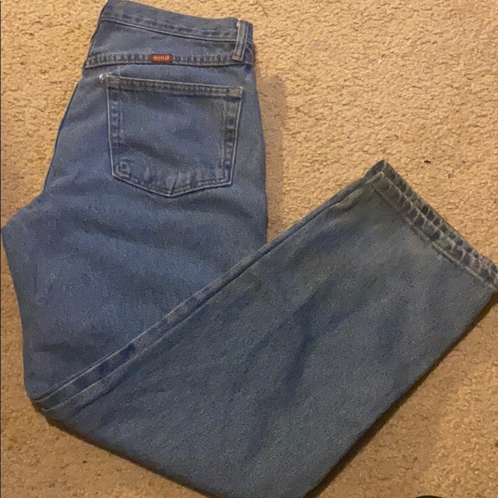 Men’s rustlers blue jeans